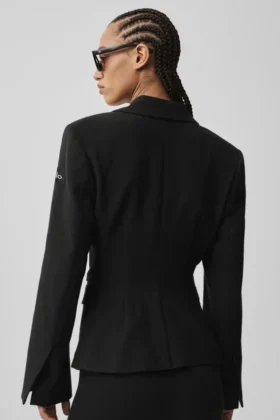 Cinch-Blazer – Schwarz