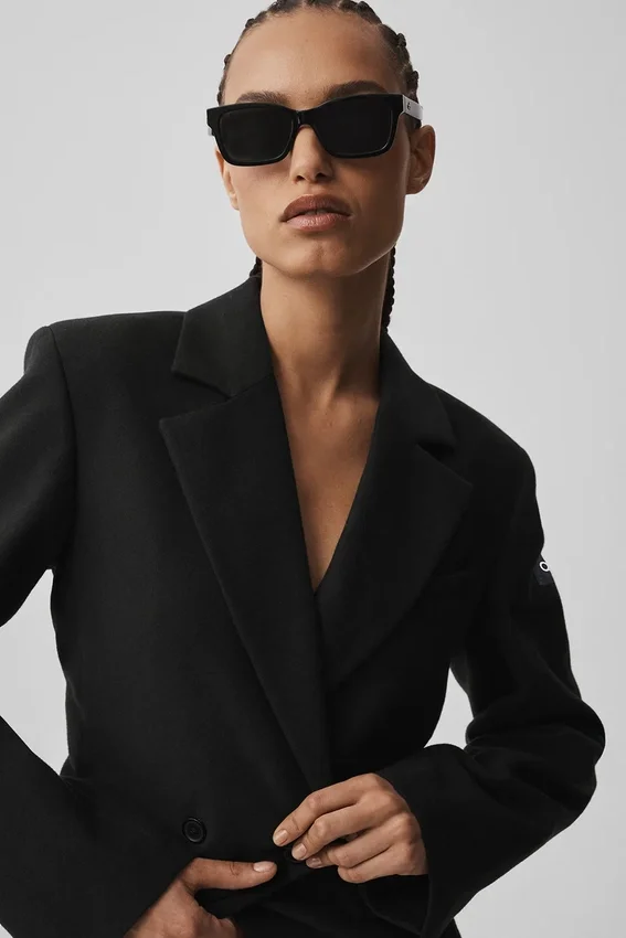 Cinch-Blazer – Schwarz