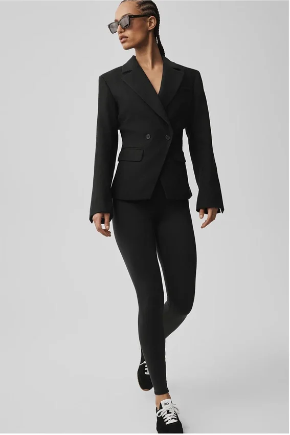 Cinch-Blazer – Schwarz