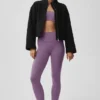 City Girl-Jacke aus doppelseitiger Wolle – Schwarz