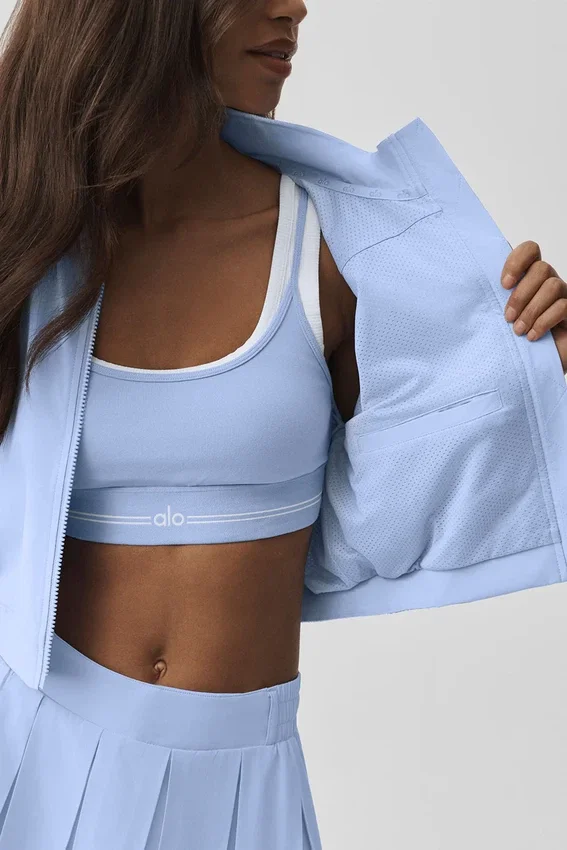Clubhouse-Jacke – Helles Provence-Blau