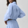Clubhouse-Jacke – Helles Provence-Blau