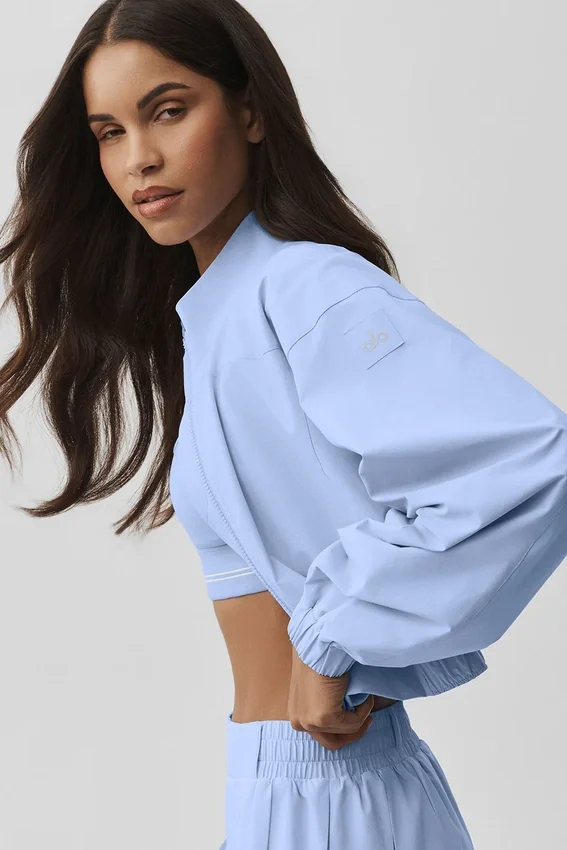 Clubhouse-Jacke – Helles Provence-Blau