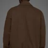 Coaches-Jacke aus Baumwoll-Canvas – Espresso
