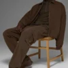 Coaches-Jacke aus Baumwoll-Canvas – Espresso