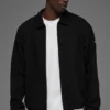 Coaches-Jacke aus Baumwoll-Canvas – Schwarz