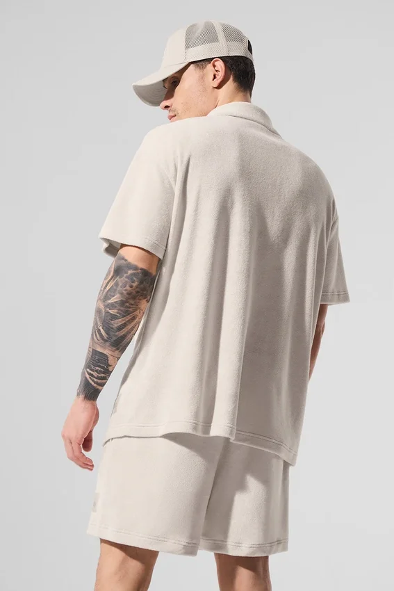 Coastal Terry Button-up – Bone