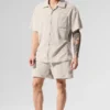 Coastal Terry Button-up – Bone