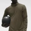 Conquer 1/4-Reißverschluss Reform Langarmshirt – Olive Tree