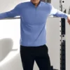 Conquer 1/4-Reißverschluss Reform Langarmshirt – Provence-Blau
