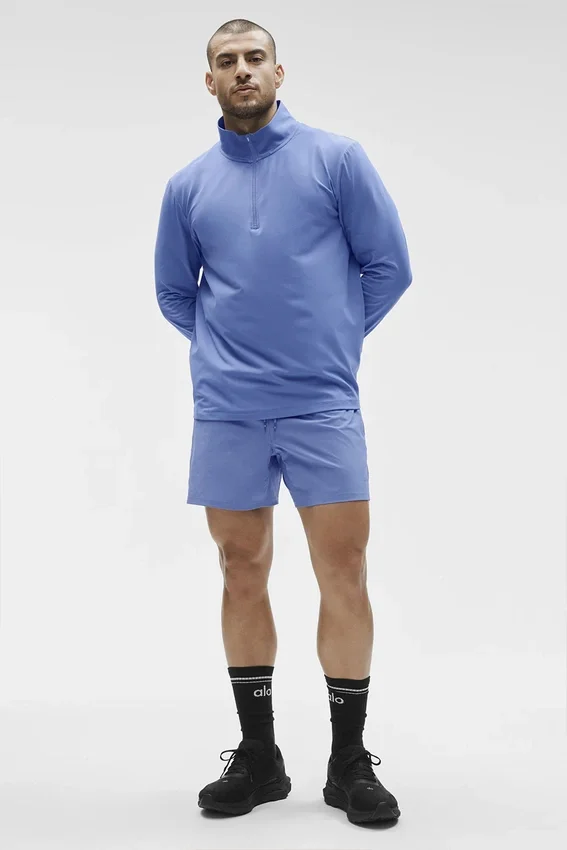 Conquer 1/4-Reißverschluss Reform Langarmshirt – Provence-Blau