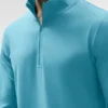 Conquer 1/4 Zip Reform Langarmshirt – Blue Breeze