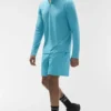 Conquer 1/4 Zip Reform Langarmshirt – Blue Breeze