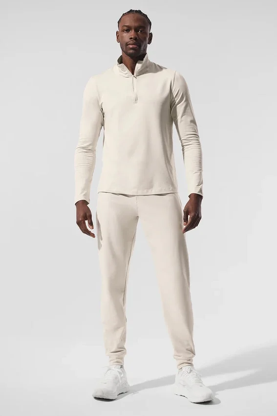 Conquer 1/4 Zip Reform Langarmshirt – Bone