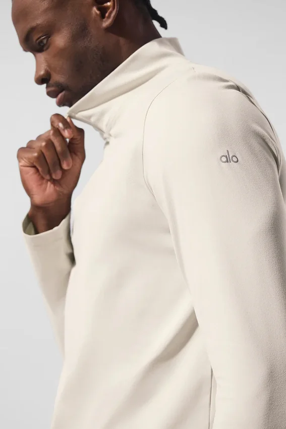 Conquer 1/4 Zip Reform Langarmshirt – Bone