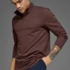 Conquer 1/4 Zip Reform Langarmshirt – Brownstone