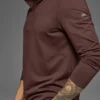 Conquer 1/4 Zip Reform Langarmshirt – Brownstone