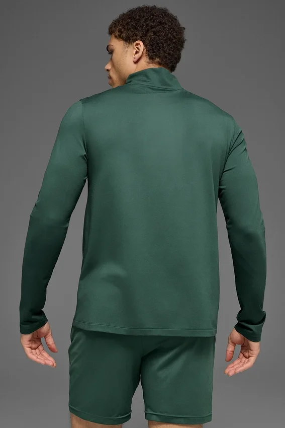Conquer 1/4 Zip Reform Langarmshirt – Clover Green