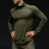 Conquer 1/4 Zip Reform Langarmshirt – Green Olive