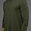 Conquer 1/4 Zip Reform Langarmshirt – Green Olive