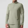 Conquer 1/4 Zip Reform Langarmshirt – Limestone