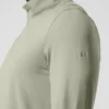 Conquer 1/4 Zip Reform Langarmshirt – Limestone