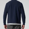 Conquer Max Mock Neck Full Zip – Marineblau