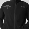 Conquer Max Mock Neck Full Zip – Schwarz