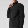 Conquer Max Mock Neck Full Zip – Schwarz