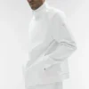 Conquer Max Mock Neck Full Zip – Weiß