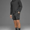 Conquer Max Pullover mit Stehkragen und durchgehendem Reißverschluss – Anthrazit