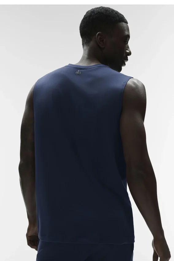 Conquer Muscle Tank – Marineblau