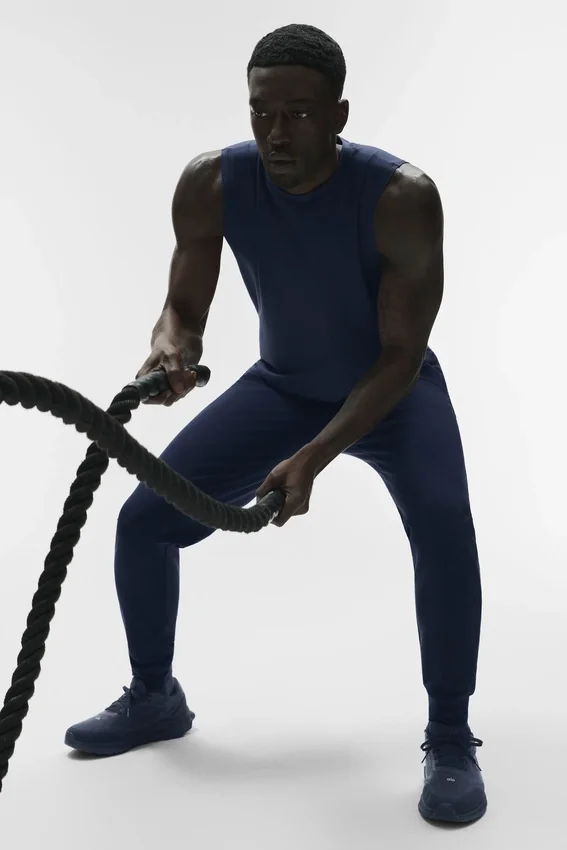 Conquer Muscle Tank – Marineblau