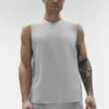Conquer Muscle Top – Athletic Heather Grey
