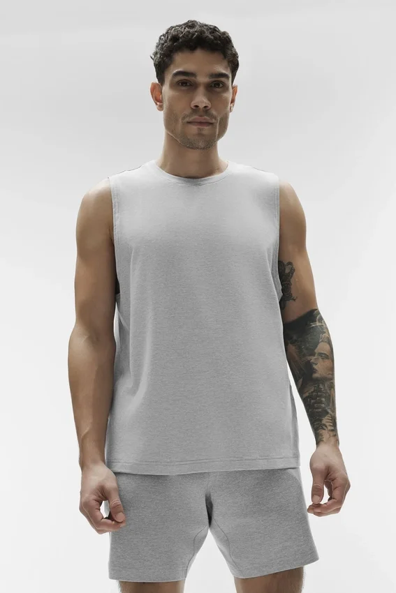 Conquer Muscle Top – Athletic Heather Grey
