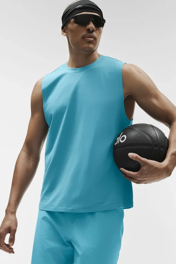 Conquer Muscle Top – Blue Breeze