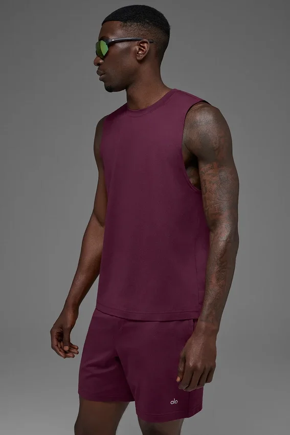 Conquer Muscle Top – Burgundy