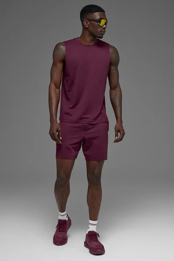 Conquer Muscle Top – Burgundy