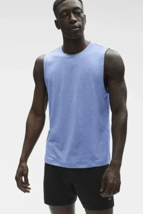Conquer Muscle Top – Provence Blue Heather
