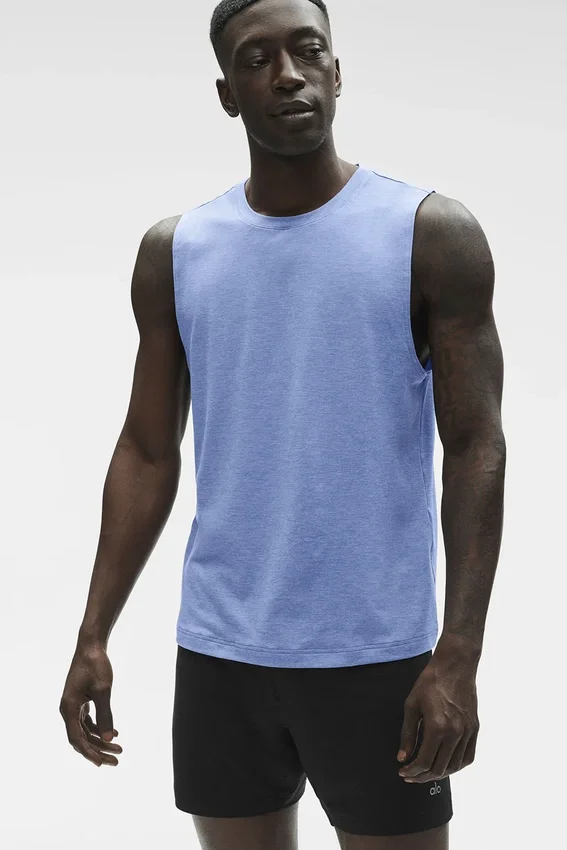 Conquer Muscle Top – Provence Blue Heather