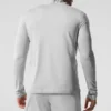 Conquer Reform Langarmshirt mit 1/4-Reißverschluss – Athletic Heather Grey