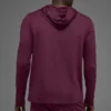 Conquer Reform Langarmshirt mit Kapuze – Burgundy