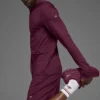 Conquer Reform Langarmshirt mit Kapuze – Burgundy