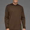 Conquer Reform Langarmshirt mit Kapuze – Espresso