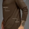 Conquer Reform Langarmshirt mit Kapuze – Espresso