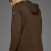 Conquer Reform Langarmshirt mit Kapuze – Espresso