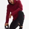 Conquer Reform Langarmshirt mit Kapuze – Garnet