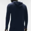 Conquer Reform Langarmshirt mit Kapuze – Navy