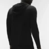 Conquer Reform Langarmshirt mit Kapuze – Schwarz