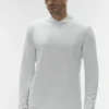 Conquer Reform Langarmshirt mit Kapuze – Weiß